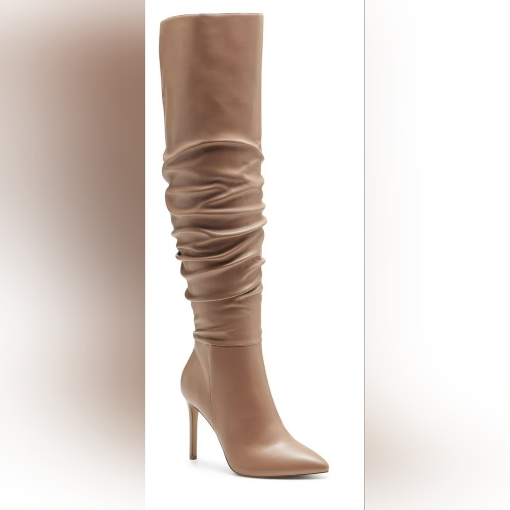 Elegant INC IYONNA Tan Knee-High Boots size 12